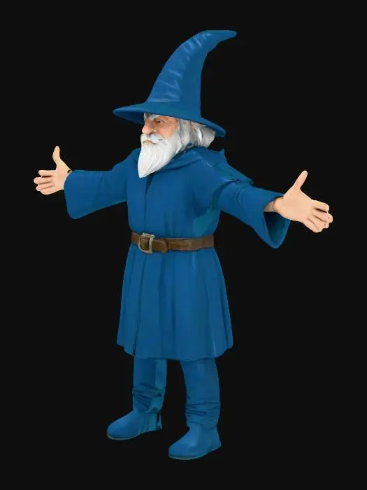 3D model for Midieval Male Mage