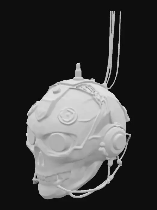 3D model for space marine servo skull