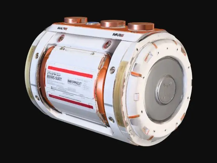 3D model for Bateria para recargar traje espacial marte