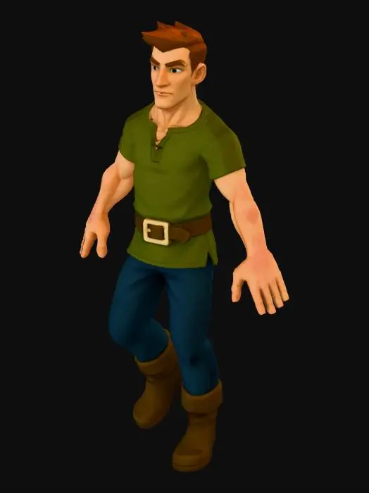 3D model for Animated Hero Model