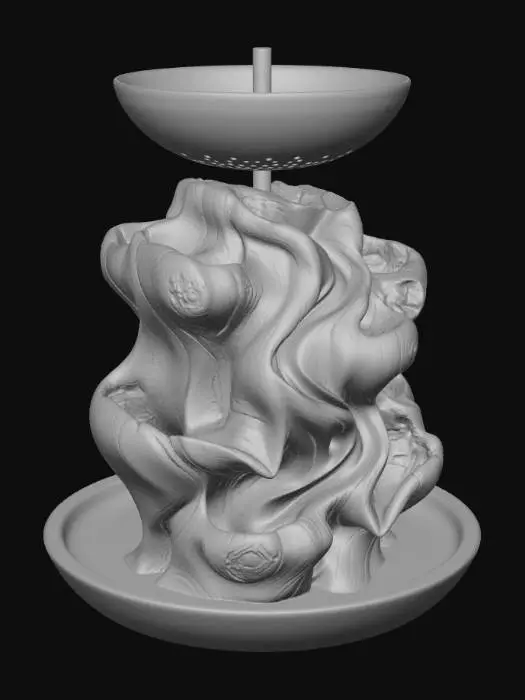 3D model for Flowing Wood Form