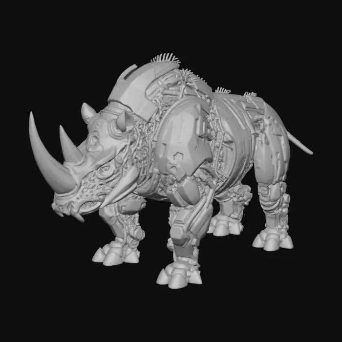 3D model for rinoceronte cattivo robot mutante