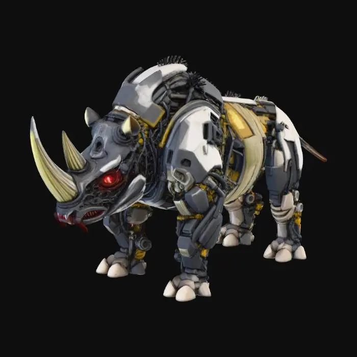 3D model for rinoceronte cattivo robot mutante