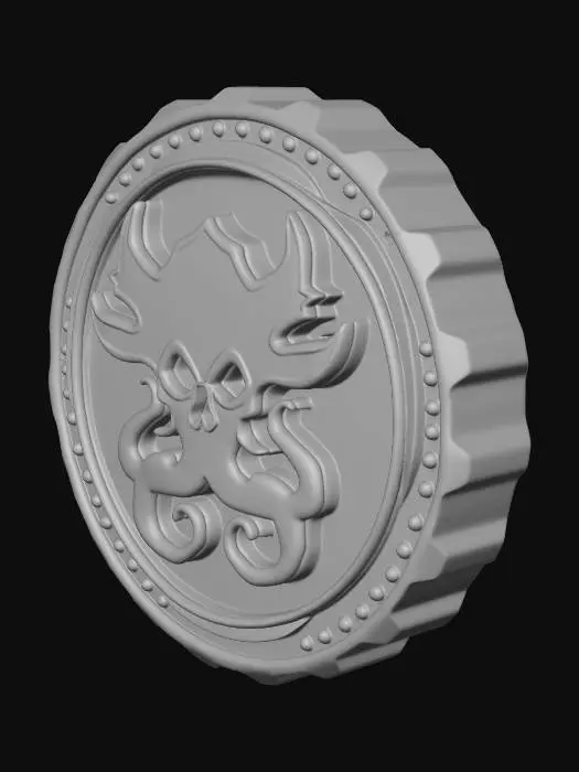 3D model for Cthulhu Crest