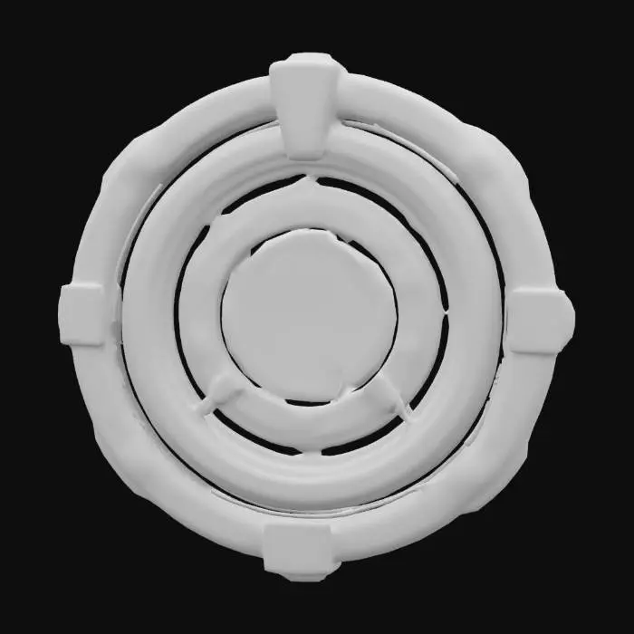 3D model for bow and arrow target in the style of sci fi and steam punk