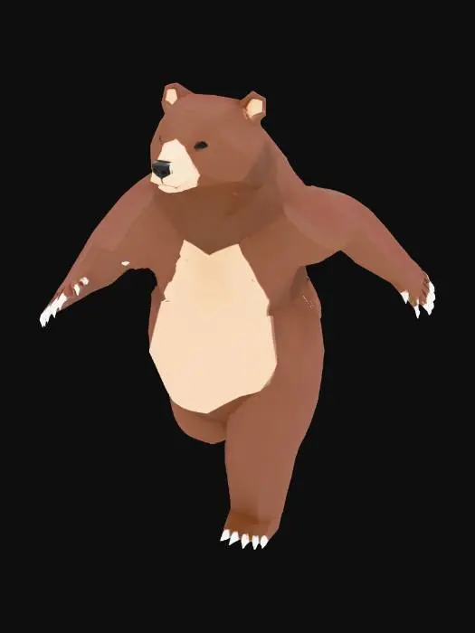 3D model for Polygonal Bear