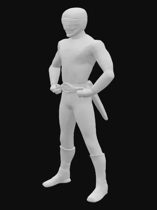 3D model for Black Ranger