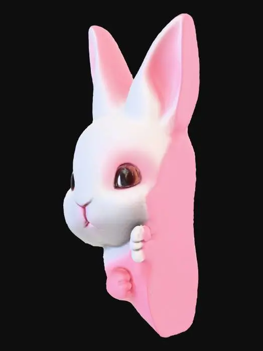 3D model for Peekaboo Bunny