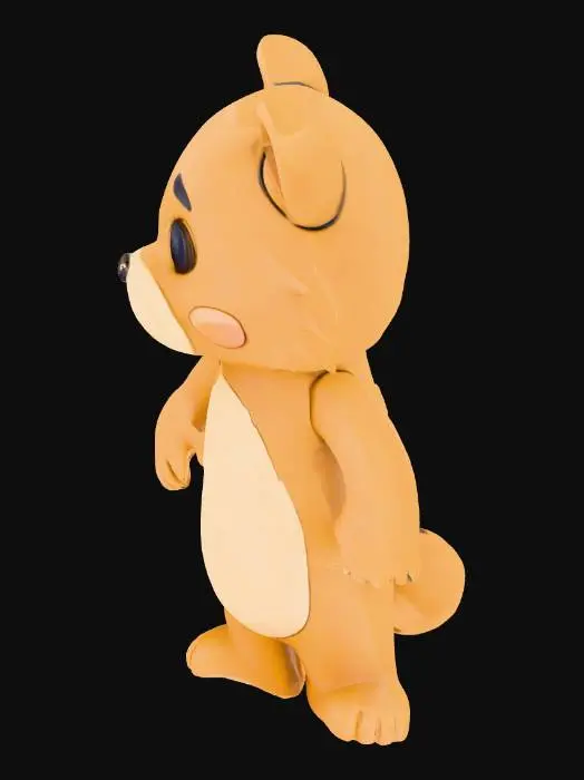 3D model for raccoon, flexible arms and legs, 
keychain, looks cute, smooth