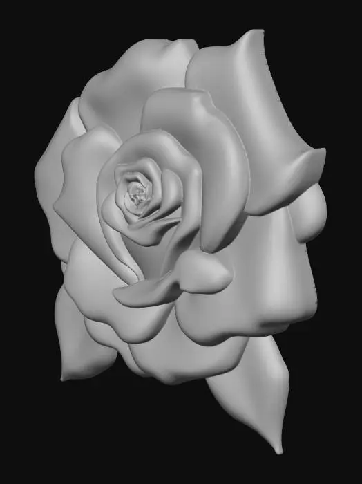3D model for Rose Blossom