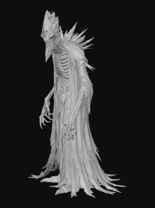 3D model for #Halloween2025#, Nightshade Wraith