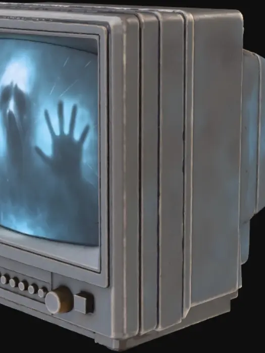 3D model for Haunted TV #Halloween2025#
