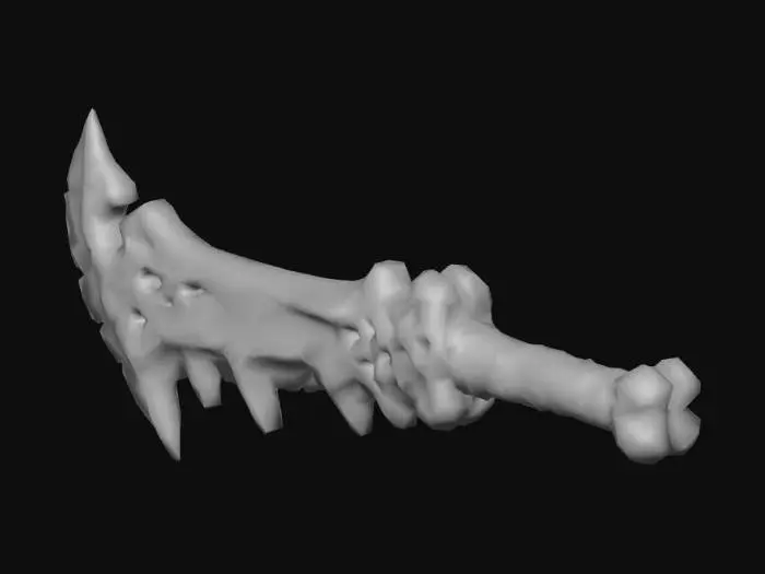 3D model for Bone Cleaver Sword
