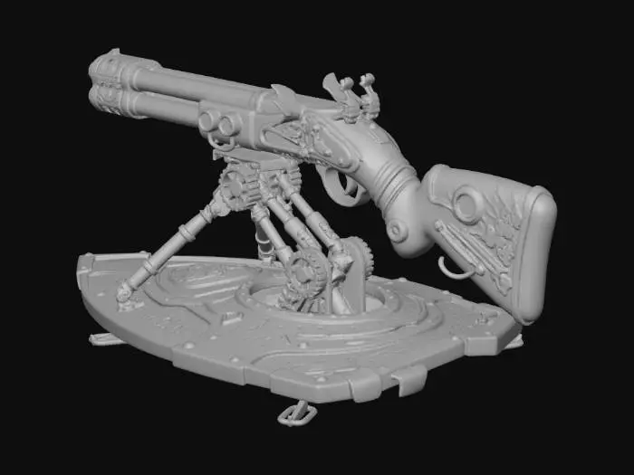 3D model for Clockwork Shield Rifle Mount