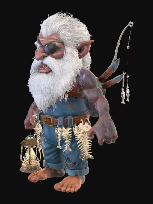 3D model for Seafarer Gnome