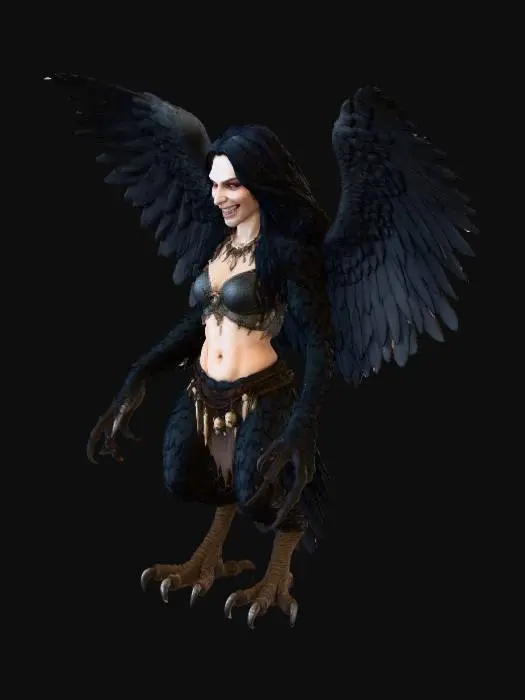 3D model for Harpy Queen