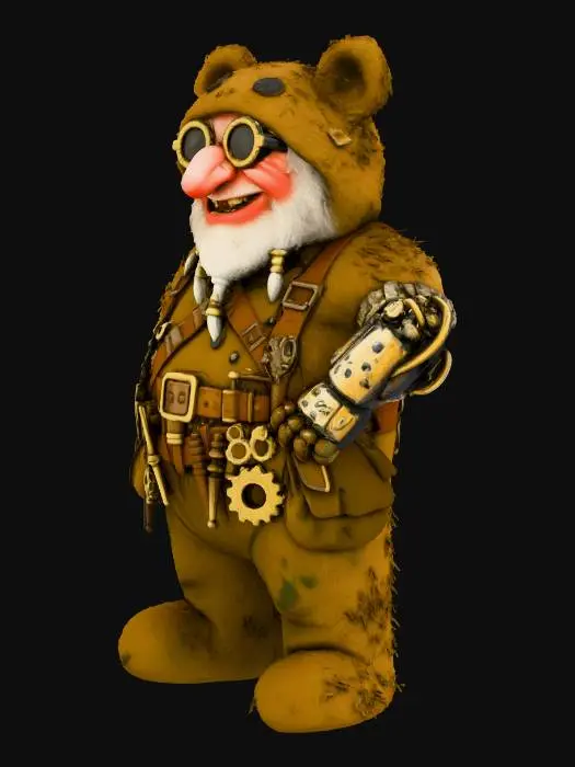 3D model for Steampunk Bear Tinkerer
