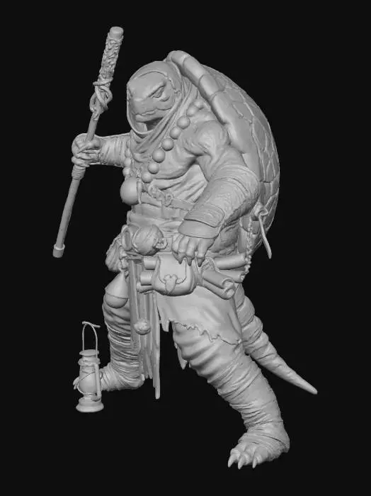 3D model for Tortle Monk #thanksgiving#