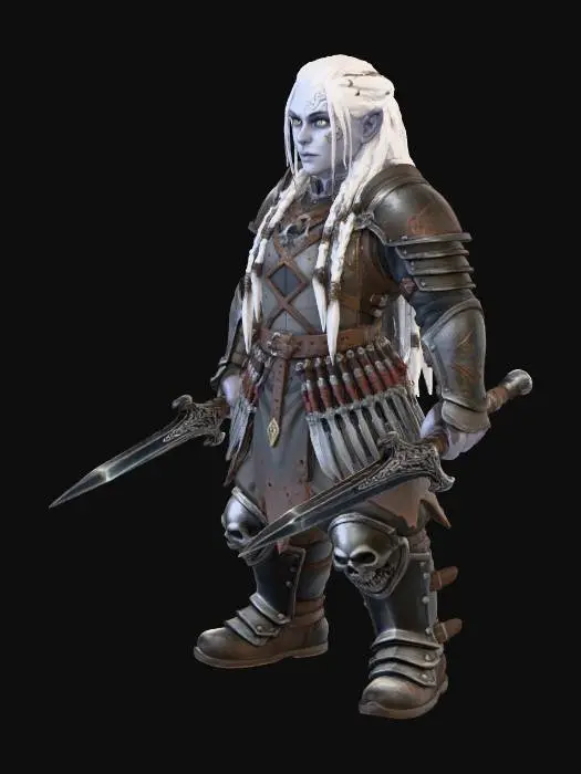 3D model for Duergar Bandit Woman