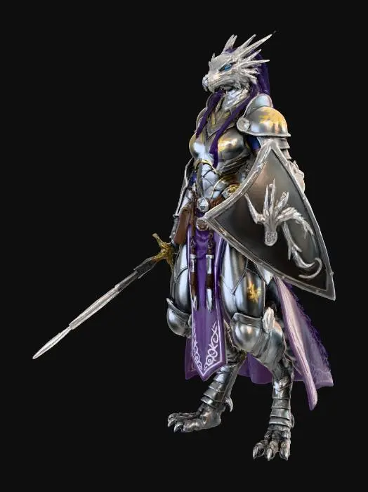 3D model for Dragonkin Paladin Woman #thanksgiving#