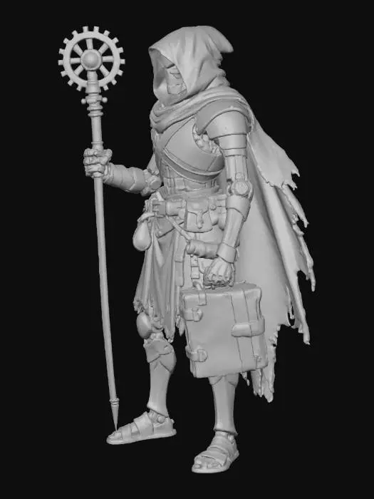 3D model for Warforged Sorcerer #thanksgiving#