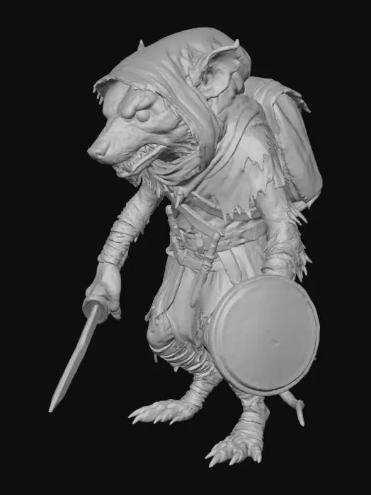 3D model for Wererat Rogue