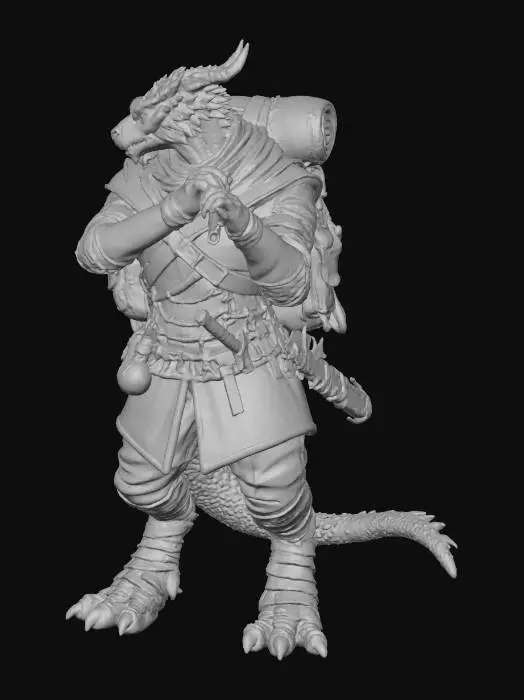 3D model for Dragon Bard Traveler