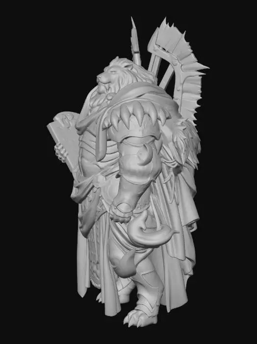 3D model for Battle Sage Lion