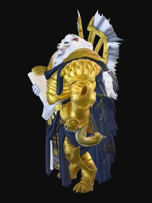 3D model for Battle Sage Lion