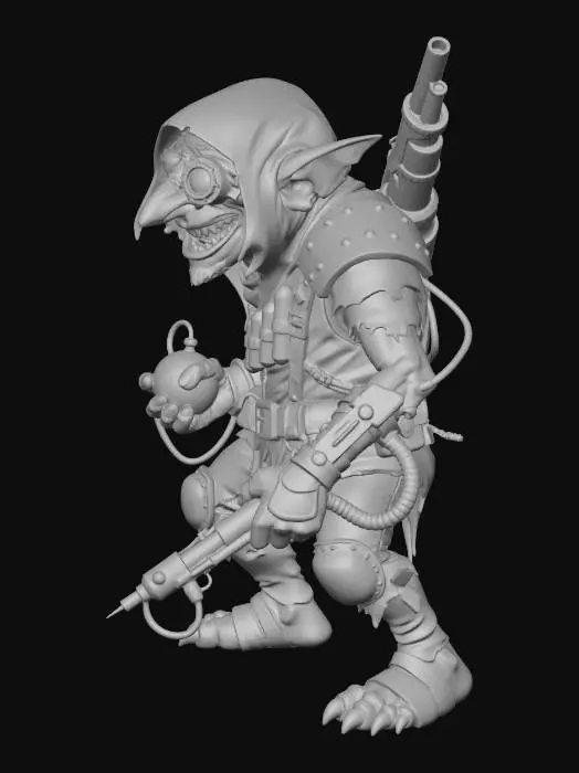 3D model for Goblin Techmaster