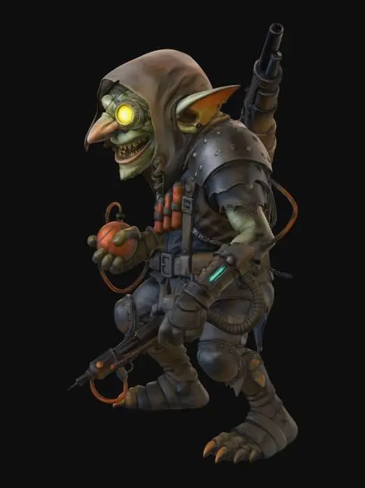3D model for Goblin Techmaster