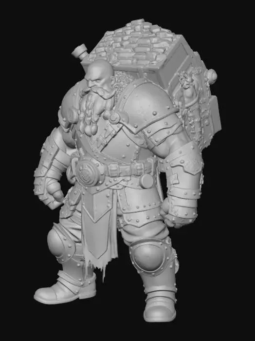 3D model for Dwarf Gold Hauler