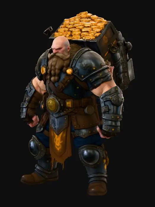 3D model for Dwarf Gold Hauler