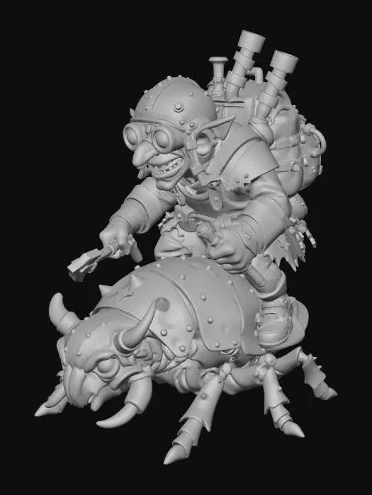 3D model for Goblin Mechanic Rider