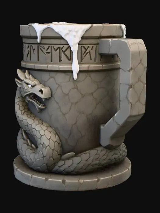 3D model for Dragon's Ale Stein