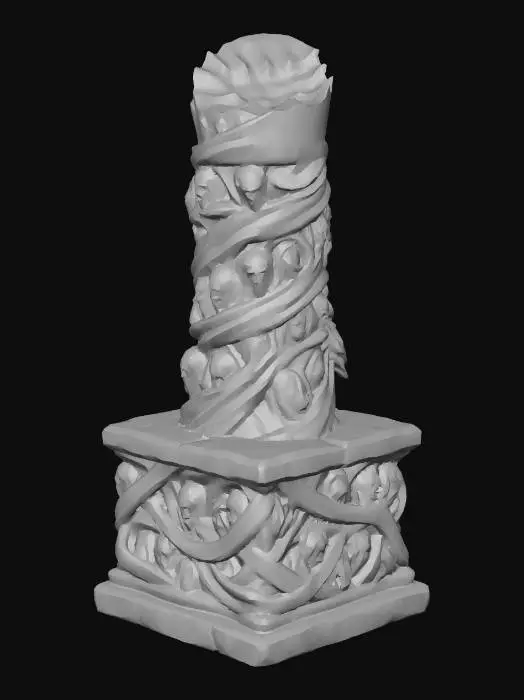 3D model for Broken Pillar of Souls