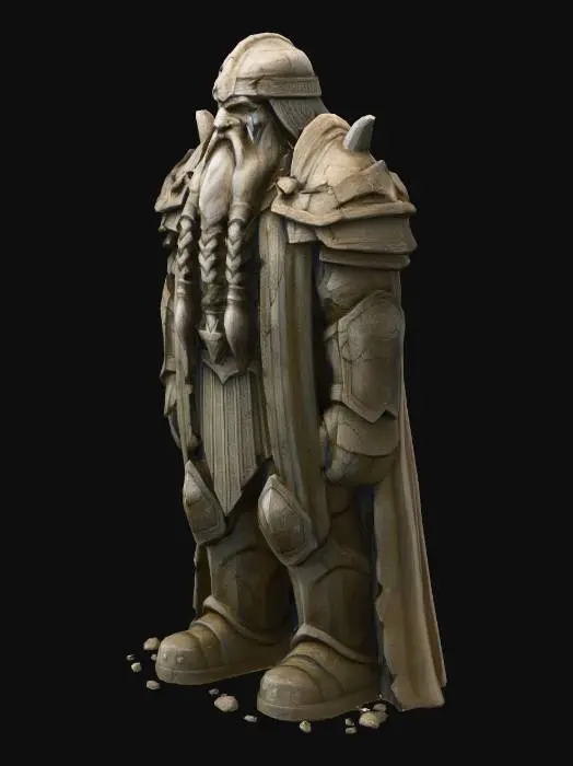 3D model for Stone Guardian