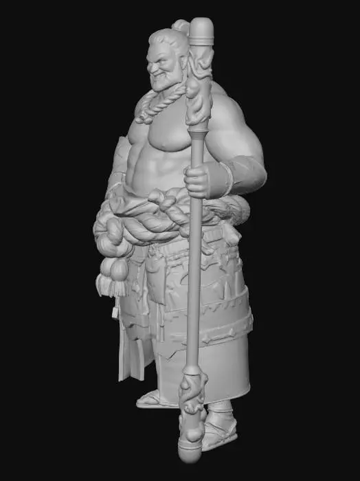 3D model for Warrior Monk