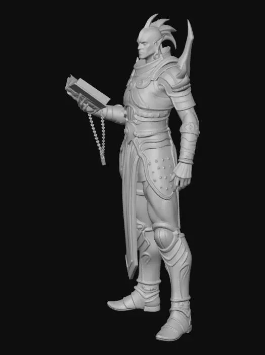 3D model for Tomebound Orc Woman Cleric