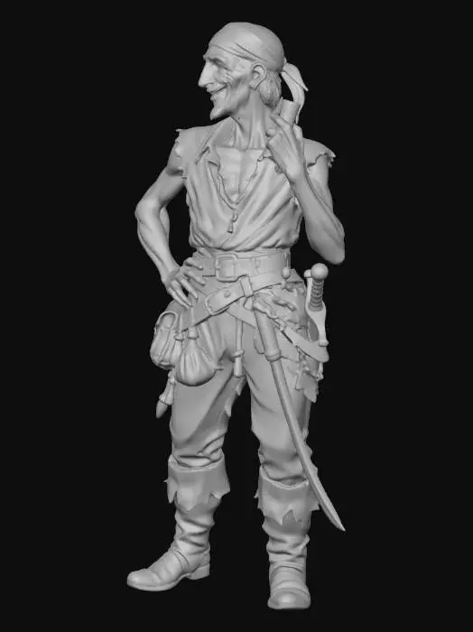 3D model for Smiling Salty Sailor