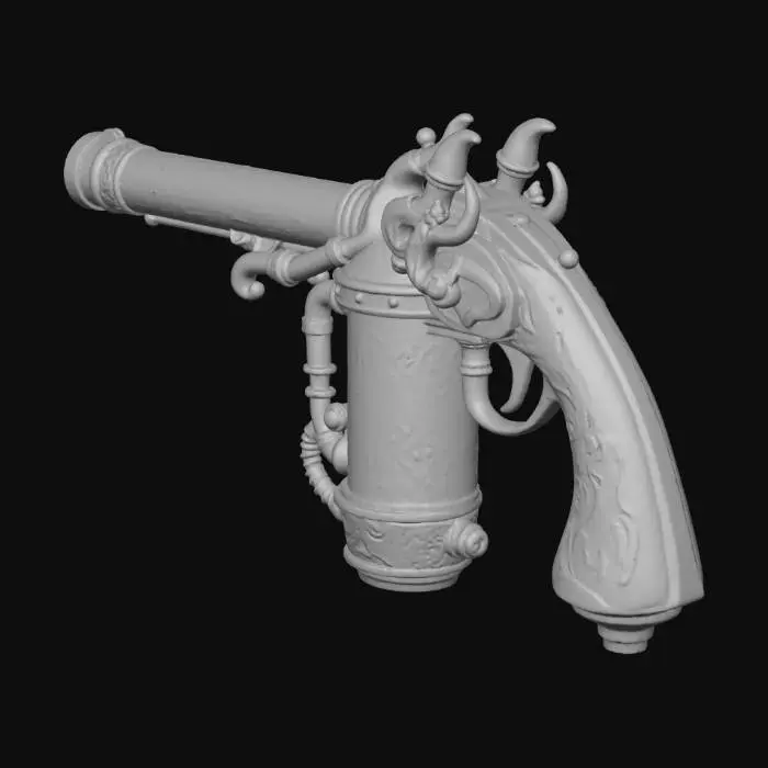 3D model for Steam Imp Powered Flintlock #thanksgiving#