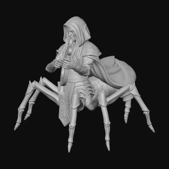 3D model for Sallister Min'Zanzer, Drider Minstrel