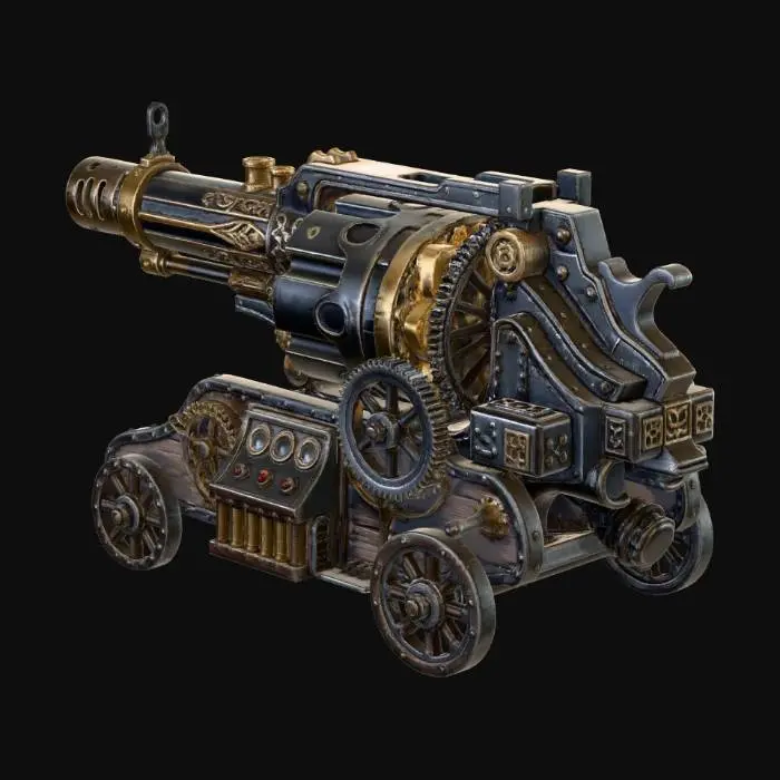 3D model for Gnomish Artificer Revolver Cannon