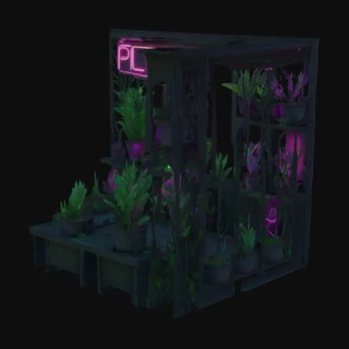 3D model for Neon Botanical Haven, #garden#