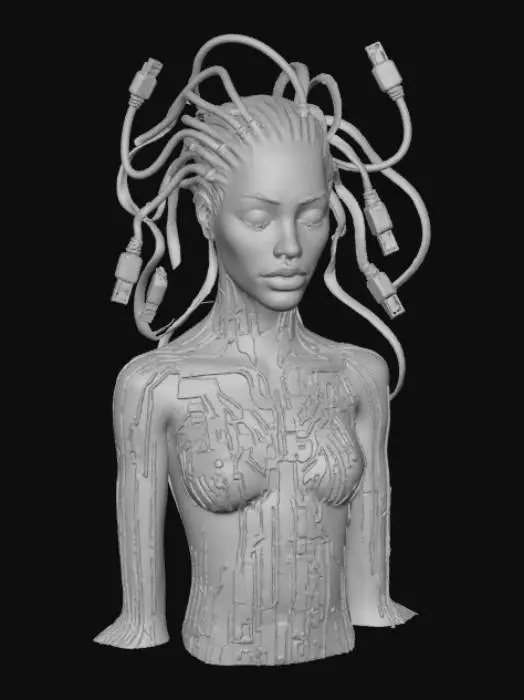 3D model for Neural Convergence, #villain#