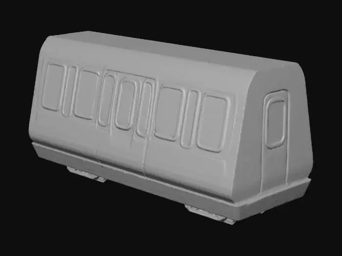 3D model for Colorful Cartoon Train Car
