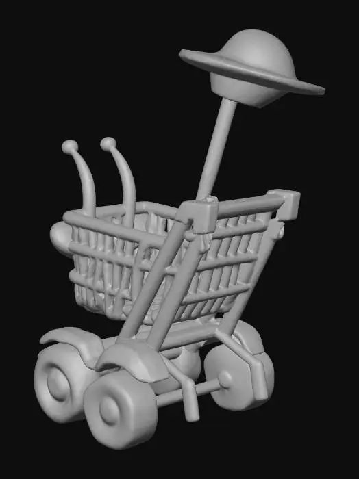 3D model for Alien Cart Adventure