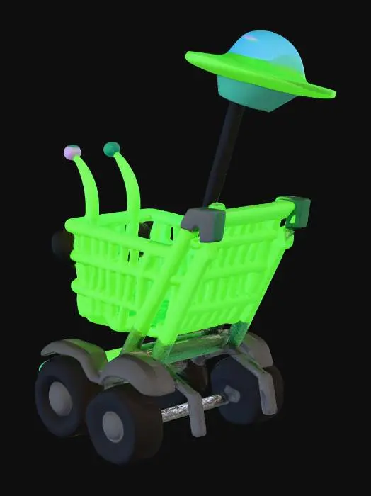 3D model for Alien Cart Adventure