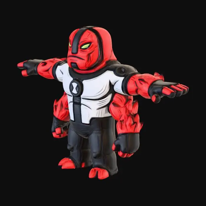 3D model for Chibi art style. Thick lines. Deep and bold embossed and engraved details. Well-defined and bold edges. Sculpted blocky style. Highly detailed. Highly stylized.