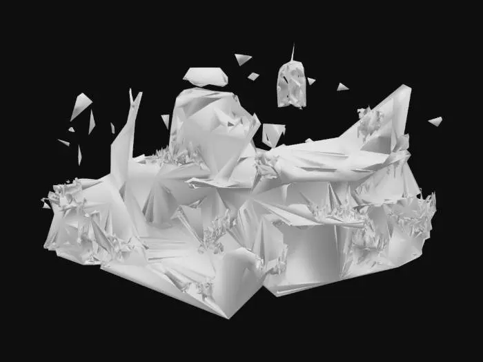 3D model for surreal, wide-eyed children’s TV dream—too happy to be safe. Everything gleams with over-saturated, high-contrast colors like melted toys: plastic coral, glossy sand, shiny chrome jellyfish that giggle when you blink. The Krusty Krab glows like a birthday cake left under blacklight, signs wobble as if underwater giggles animate them. Sky is a looping rainbow gradient, clouds are smiling faces. Water sparkles like glitter in a lava lamp. Nothing casts shadows. It’s all joy, but stretched—faces a little too still, eyes a little too big, smiles that never blink. A perfect place, forever, and it won’t let you leave.